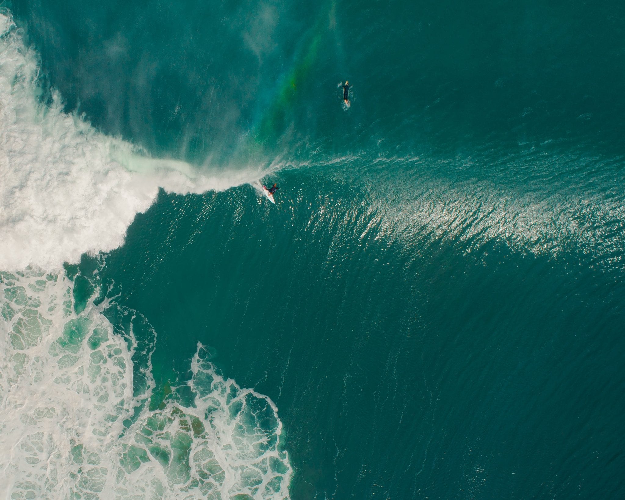 Dronen Foto Surfer in Frankreich