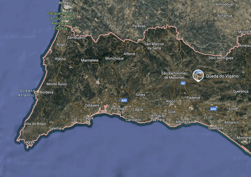 Google Maps Algarve Geografie-Info