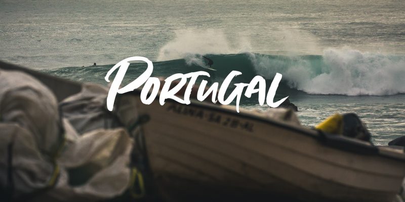 Portugal surf Arrifanna perfekte Pointbreaks