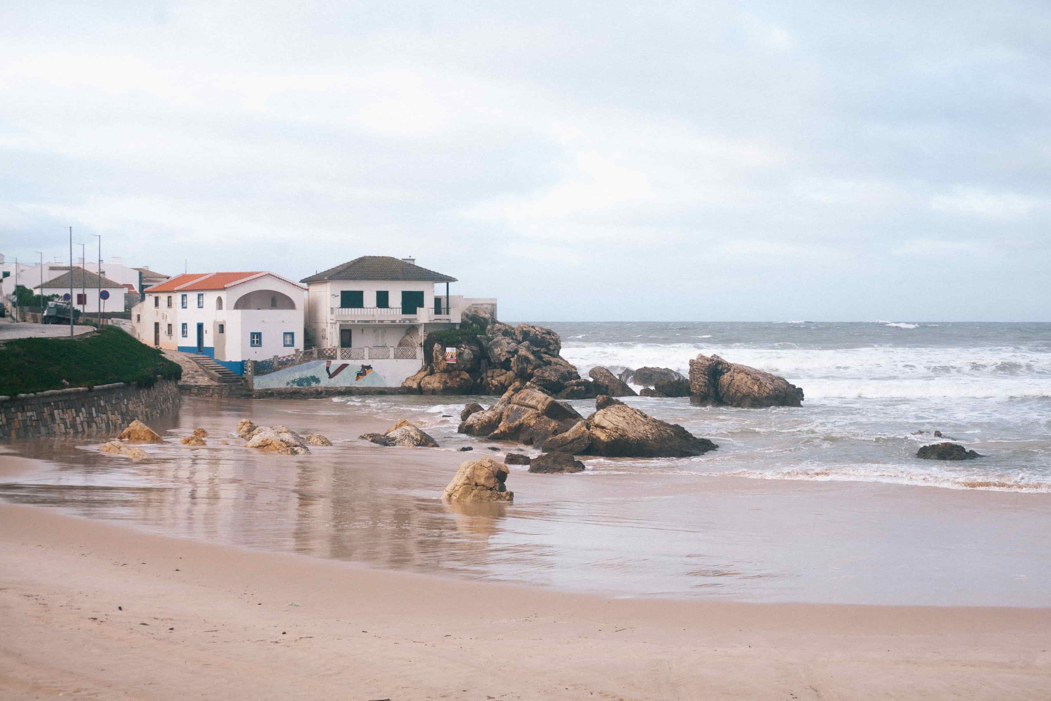 Surfen in Baleal, Portugal